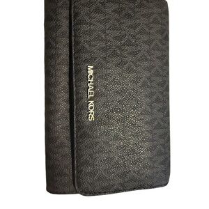 Michael Kors Textured Black Clutch